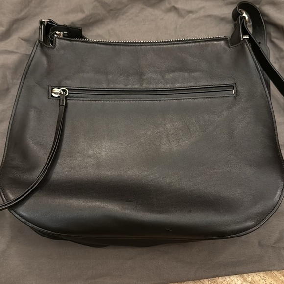 All Saints Black Leather Cooper Shoulder Bag